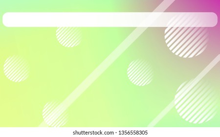 Hologram Gradient Background with Line, Circle. For Your Graphic Design, Banner. Vector Illustration