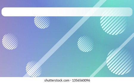 Hologram Gradient Background with Line, Circle. For Your Graphic Invitation Card, Poster, Brochure. Vector Illustration