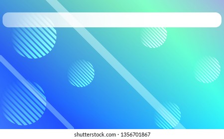 Hologram Gradient Background with Line, Circle. For Your Graphic Design, Banner. Vector Illustration