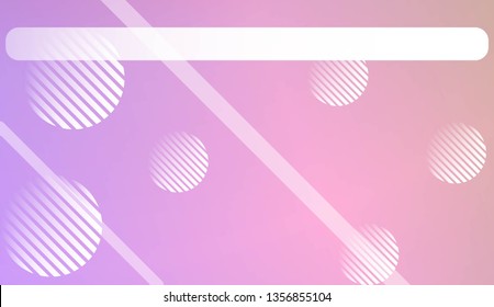 Hologram Gradient Background with Line, Circle. For Your Graphic Invitation Card, Poster, Brochure. Vector Illustration