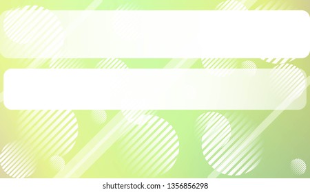 Hologram Gradient Background with Line, Circle. For Your Graphic Invitation Card, Poster, Brochure. Vector Illustration