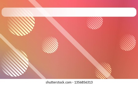 Hologram Gradient Background with Line, Circle. For Your Graphic Invitation Card, Poster, Brochure. Vector Illustration