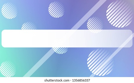 Hologram Gradient Background with Line, Circle. For Your Graphic Invitation Card, Poster, Brochure. Vector Illustration