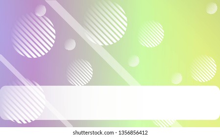 Hologram Gradient Background with Line, Circle. For Your Design Wallpapers Presentation. Vector Illustration
