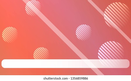 Hologram Gradient Background with Line, Circle. For Your Graphic Invitation Card, Poster, Brochure. Vector Illustration