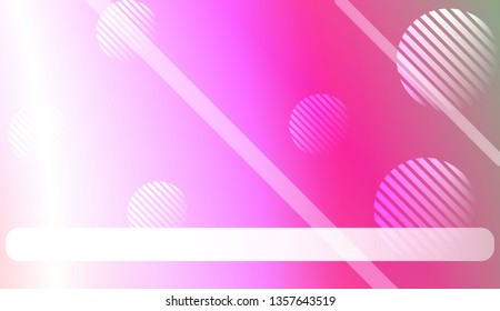 Hologram Gradient Background with Line, Circle. For Your Graphic Design, Banner. Vector Illustration