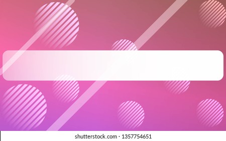 Hologram Gradient Background with Line, Circle. For Your Graphic Invitation Card, Poster, Brochure. Vector Illustration