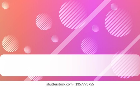 Hologram Gradient Background with Line, Circle. For Your Design Wallpapers Presentation. Vector Illustration