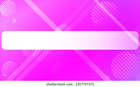 Hologram Gradient Background with Line, Circle. For Your Graphic Design, Banner. Vector Illustration