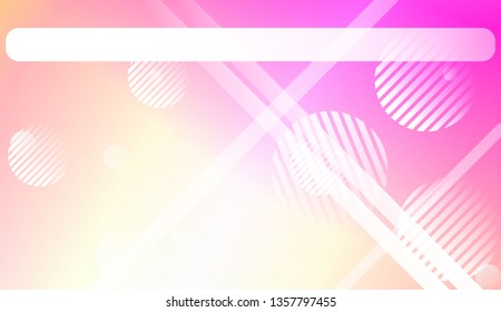 Hologram Gradient Background with Line, Circle. For Your Graphic Design, Banner. Vector Illustration