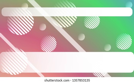 Hologram Gradient Background with Line, Circle. For Your Design Wallpapers Presentation. Vector Illustration