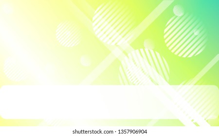 Hologram Gradient Background with Line, Circle. For Your Graphic Design, Banner. Vector Illustration