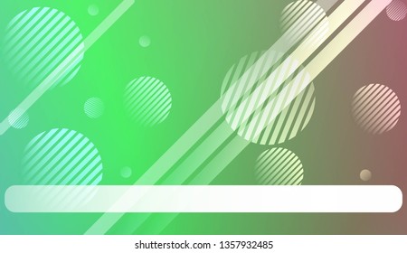 Hologram Gradient Background with Line, Circle. For Your Design Wallpapers Presentation. Vector Illustration
