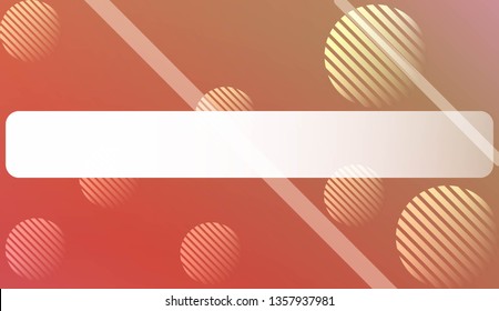 Hologram Gradient Background with Line, Circle. For Your Graphic Invitation Card, Poster, Brochure. Vector Illustration