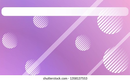 Hologram Gradient Background with Line, Circle. For Your Design Wallpapers Presentation. Vector Illustration