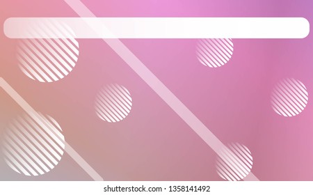 Hologram Gradient Background with Line, Circle. For Your Design Wallpapers Presentation. Vector Illustration