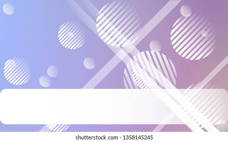 Hologram Gradient Background with Line, Circle. For Your Design Wallpapers Presentation. Vector Illustration