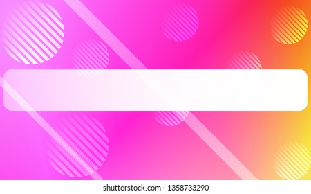 Hologram Gradient Background with Line, Circle. For Your Graphic Design, Banner. Vector Illustration