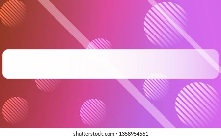 Hologram Gradient Background with Line, Circle. For Your Graphic Invitation Card, Poster, Brochure. Vector Illustration