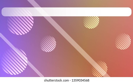 Hologram Gradient Background with Line, Circle. For Your Design Wallpapers Presentation. Vector Illustration