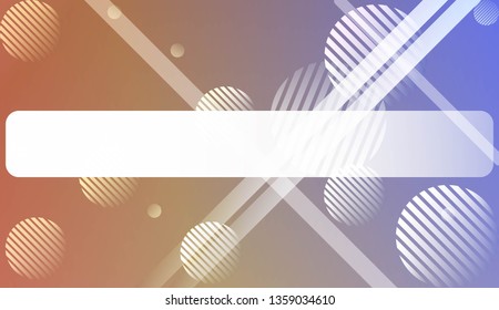 Hologram Gradient Background with Line, Circle. For Your Design Wallpapers Presentation. Vector Illustration