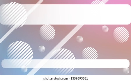 Hologram Gradient Background with Line, Circle. For Your Graphic Invitation Card, Poster, Brochure. Vector Illustration
