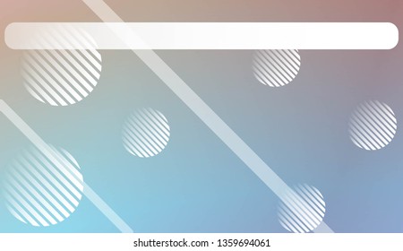 Hologram Gradient Background with Line, Circle. For Your Design Wallpapers Presentation. Vector Illustration