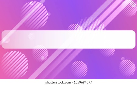 Hologram Gradient Background with Line, Circle. For Your Design Wallpapers Presentation. Vector Illustration