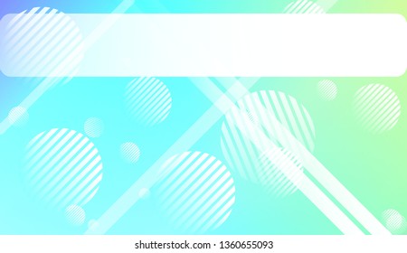 Hologram Gradient Background with Line, Circle. For Your Graphic Design, Banner. Vector Illustration