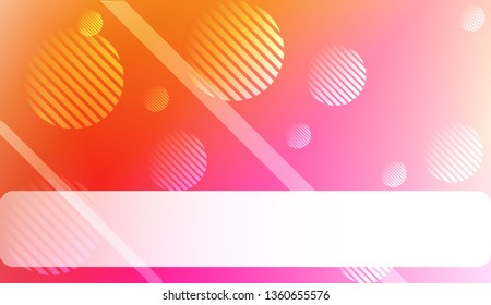 Hologram Gradient Background with Line, Circle. For Your Graphic Design, Banner. Vector Illustration