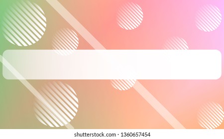 Hologram Gradient Background with Line, Circle. For Your Graphic Design, Banner. Vector Illustration