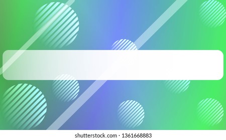 Hologram Gradient Background with Line, Circle. For Your Design Wallpapers Presentation. Vector Illustration