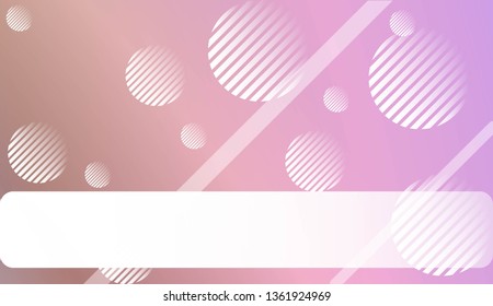 Hologram Gradient Background with Line, Circle. For Your Design Wallpapers Presentation. Vector Illustration