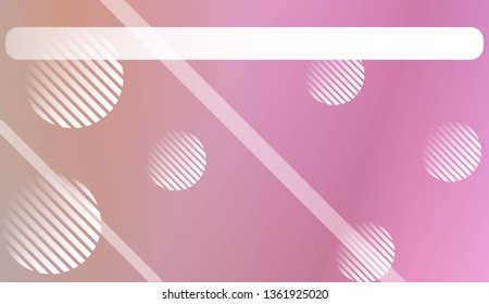 Hologram Gradient Background with Line, Circle. For Your Graphic Invitation Card, Poster, Brochure. Vector Illustration