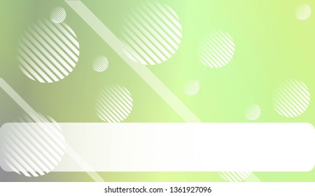 Hologram Gradient Background with Line, Circle. For Your Graphic Invitation Card, Poster, Brochure. Vector Illustration