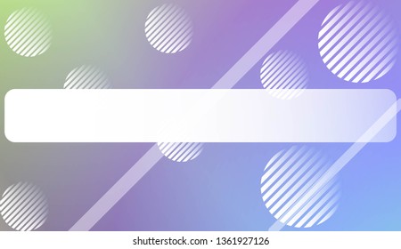 Hologram Gradient Background with Line, Circle. For Your Design Wallpapers Presentation. Vector Illustration