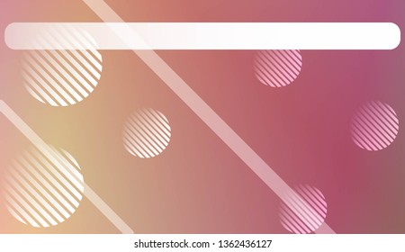 Hologram Gradient Background with Line, Circle. For Your Design Wallpapers Presentation. Vector Illustration