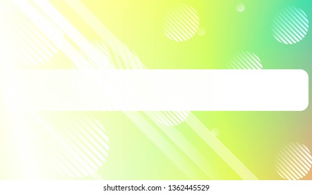 Hologram Gradient Background with Line, Circle. For Your Graphic Design, Banner. Vector Illustration