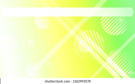Hologram Gradient Background with Line, Circle. For Your Graphic Design, Banner. Vector Illustration