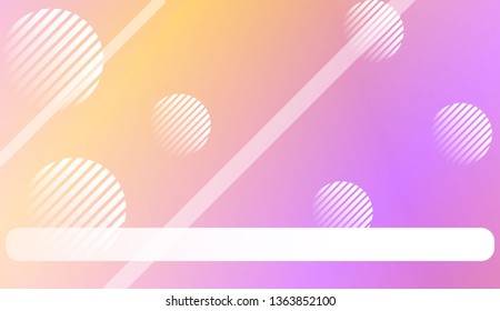 Hologram Gradient Background with Line, Circle. For Your Design Wallpapers Presentation. Vector Illustration