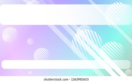 Hologram Gradient Background with Line, Circle. For Your Design Wallpapers Presentation. Vector Illustration