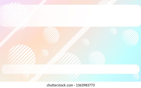 Hologram Gradient Background with Line, Circle. For Your Design Wallpapers Presentation. Vector Illustration