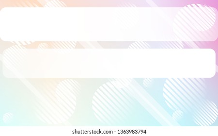 Hologram Gradient Background with Line, Circle. For Your Design Wallpapers Presentation. Vector Illustration