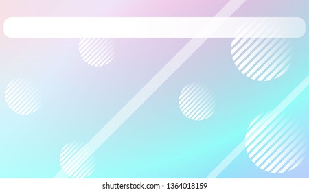 Hologram Gradient Background with Line, Circle. For Your Design Wallpapers Presentation. Vector Illustration