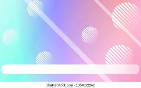 Hologram Gradient Background with Line, Circle. For Your Design Wallpapers Presentation. Vector Illustration