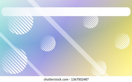 Hologram Gradient Background with Line, Circle. For Your Design Wallpapers Presentation. Vector Illustration