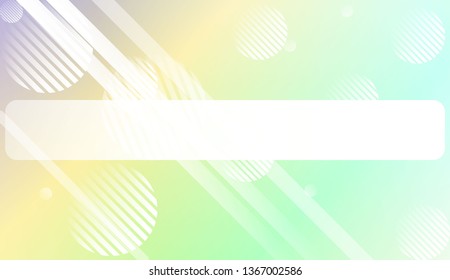 Hologram Gradient Background with Line, Circle. For Your Design Wallpapers Presentation. Vector Illustration