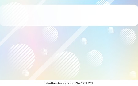 Hologram Gradient Background with Line, Circle. For Your Design Wallpapers Presentation. Vector Illustration