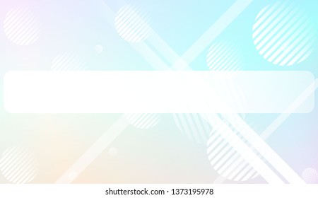 Hologram Gradient Background with Line, Circle. For Your Design Wallpapers Presentation. Vector Illustration