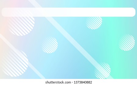Hologram Gradient Background with Line, Circle. For Your Design Wallpapers Presentation. Vector Illustration